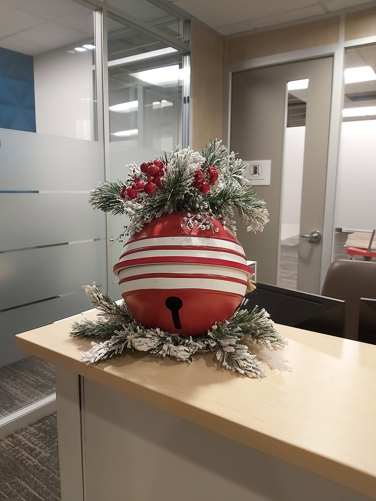 Grelot de Noël pour espace de bureau à Québec